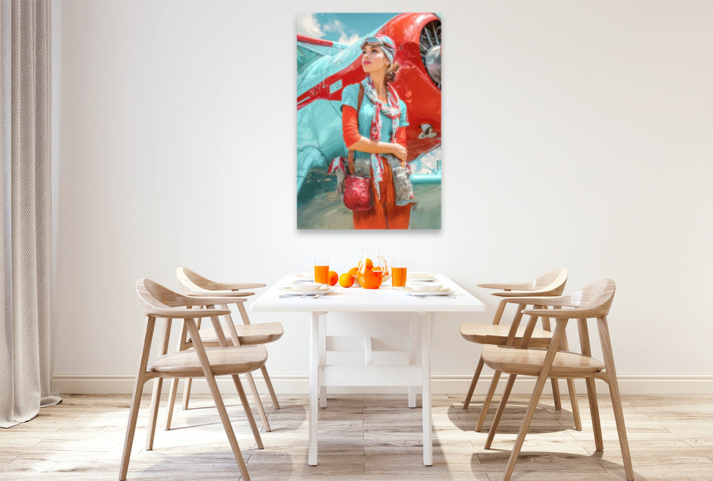 Premium Textil-Leinwand Superreiche