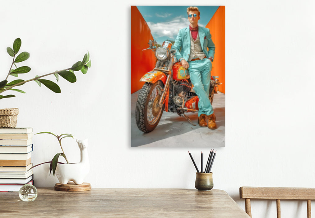 Premium Textil-Leinwand Superreiche