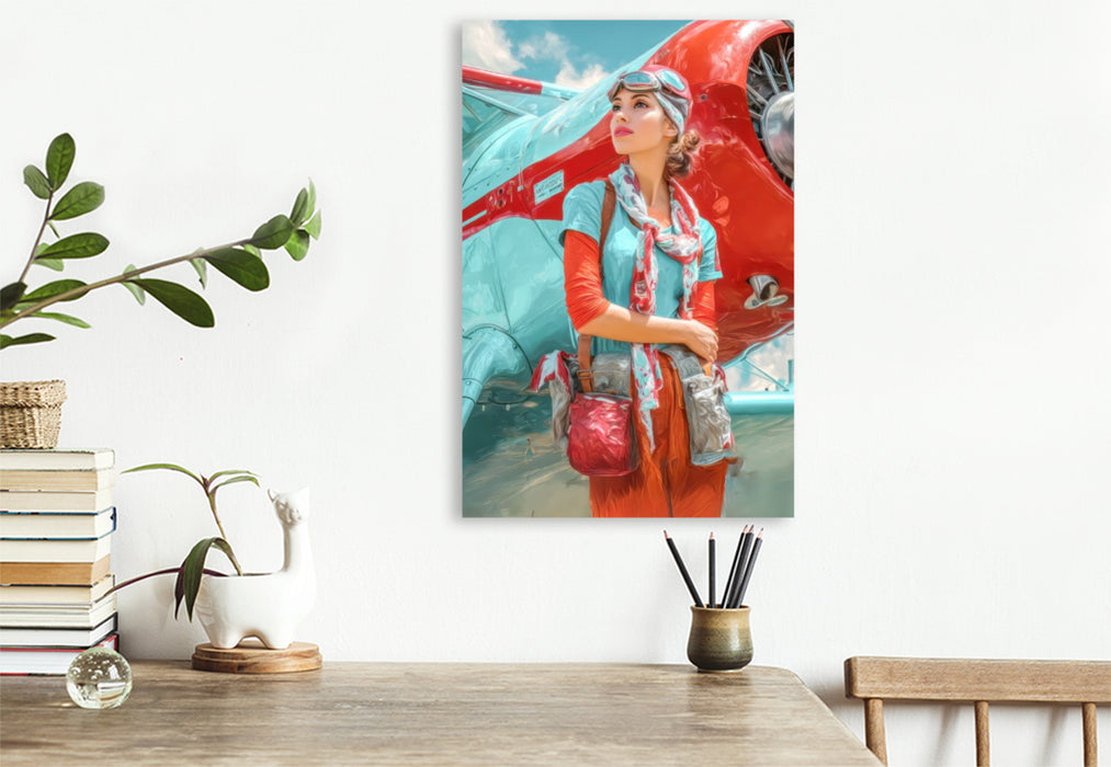 Premium Textil-Leinwand Superreiche