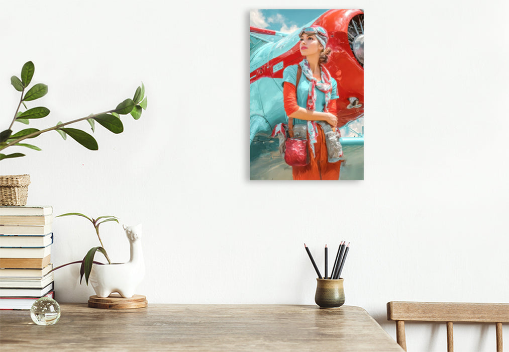 Premium Textil-Leinwand Superreiche