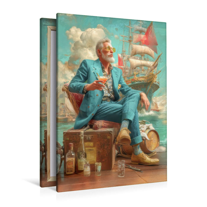 Premium Textil-Leinwand Superreiche