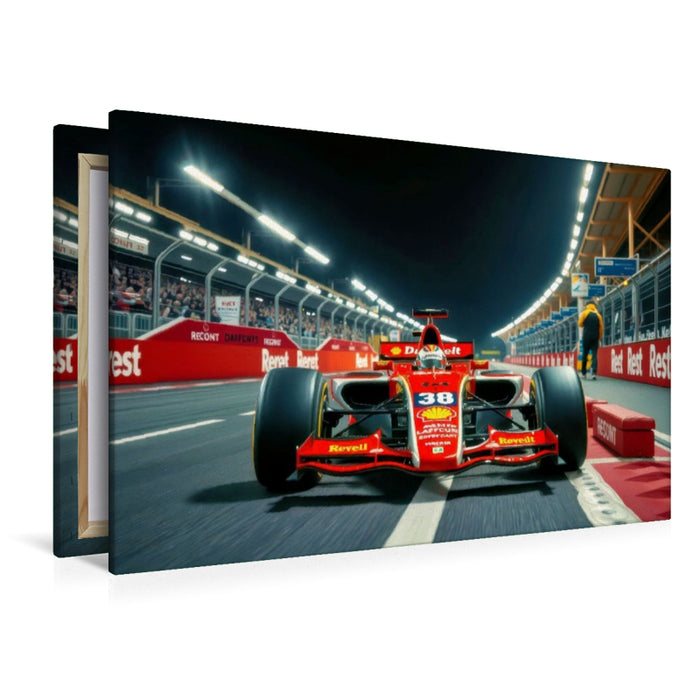 Premium Textil-Leinwand Wie ein Formel 1 Team. Schnell. Präzise. Unaufhaltsam.