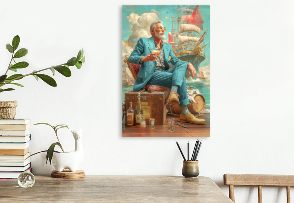 Premium Textil-Leinwand Superreiche