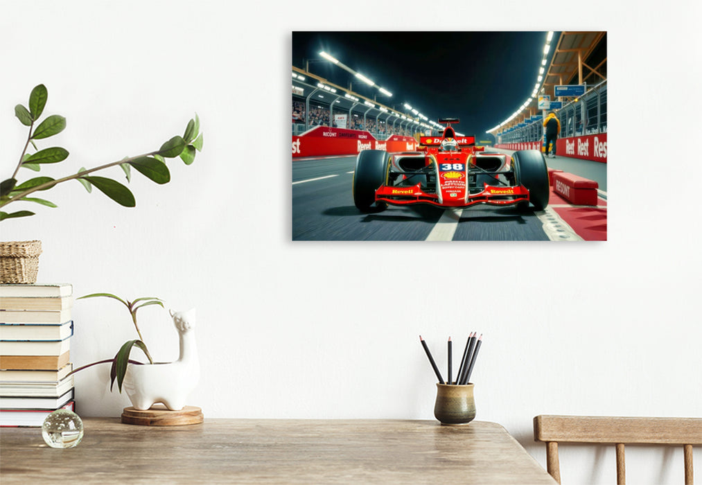 Premium Textil-Leinwand Wie ein Formel 1 Team. Schnell. Präzise. Unaufhaltsam.