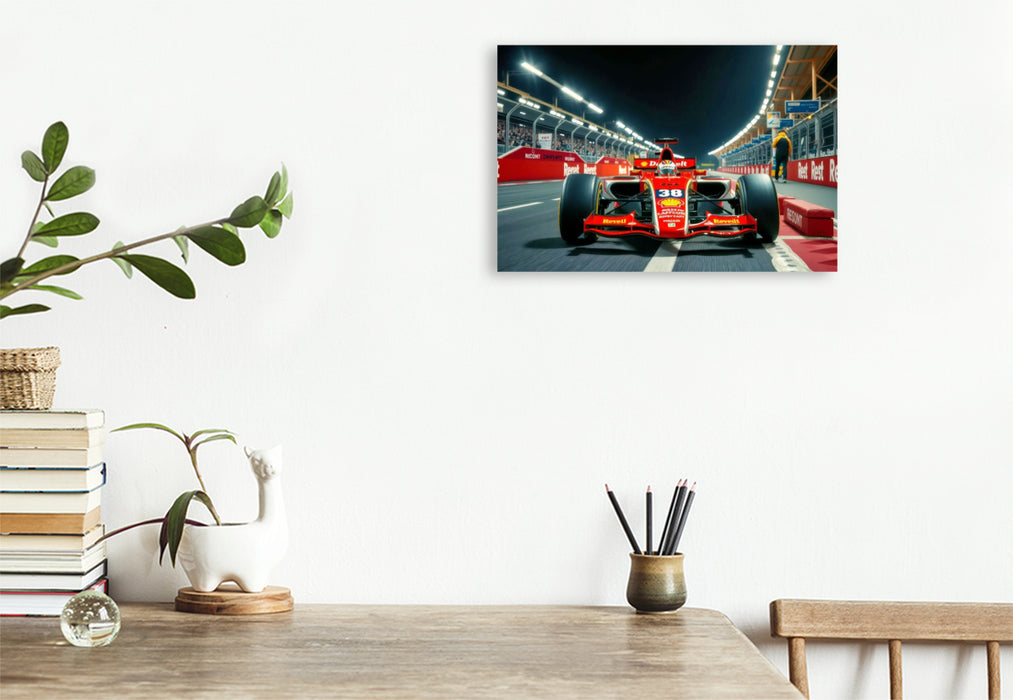 Premium Textil-Leinwand Wie ein Formel 1 Team. Schnell. Präzise. Unaufhaltsam.