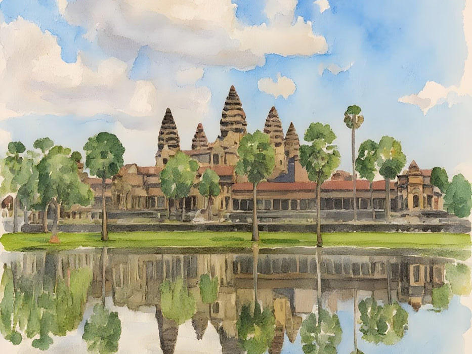 Angkor Wat - Kambodscha - CALVENDO Foto-Puzzle'