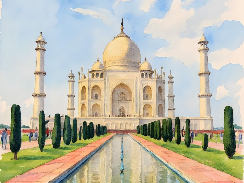 Taj Mahal - Indien - CALVENDO Foto-Puzzle'