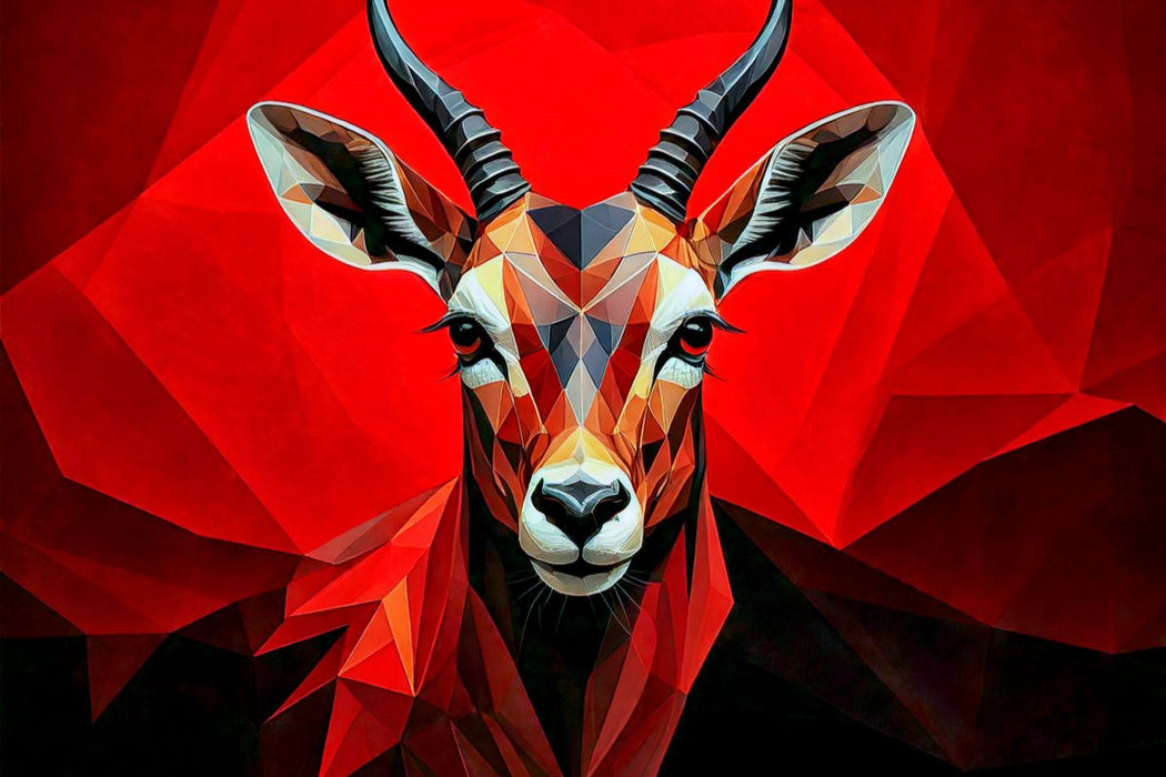 Premium Textil-Leinwand Kudu-Antilope