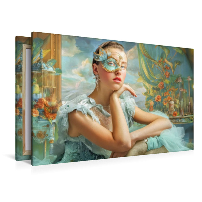 Premium Textil-Leinwand Dandy und Retro Vintage