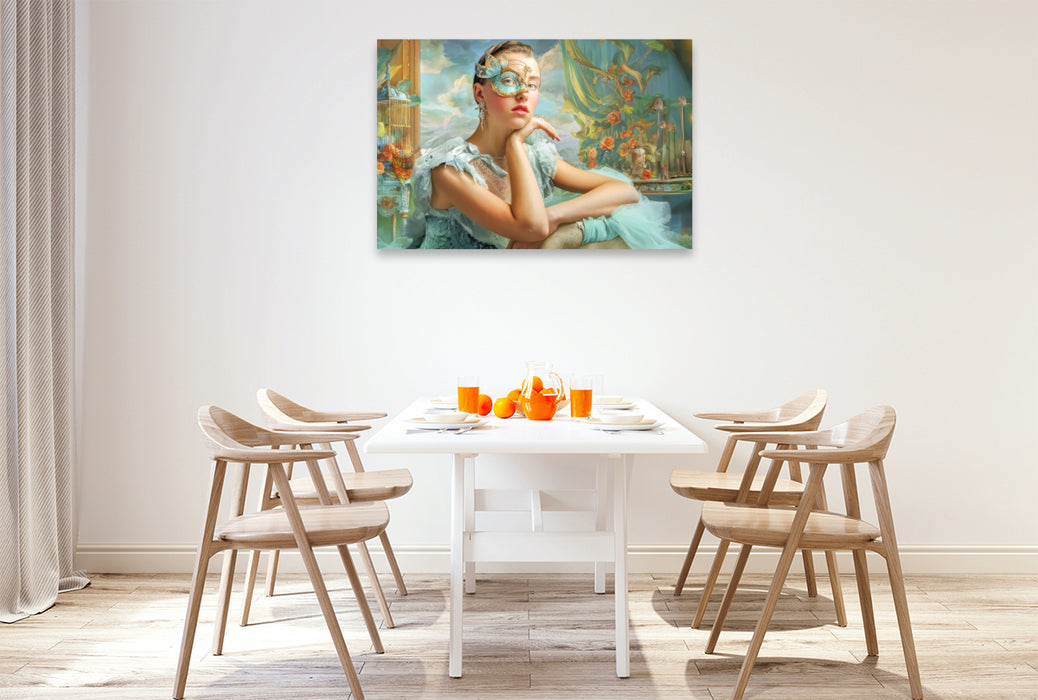 Premium Textil-Leinwand Dandy und Retro Vintage