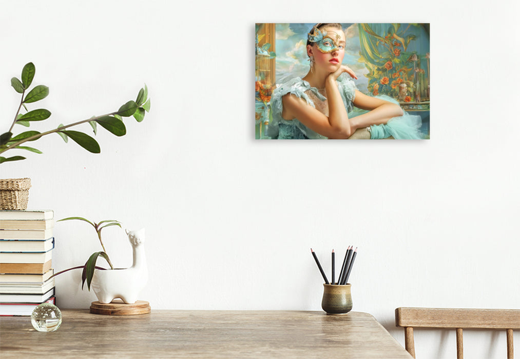 Premium Textil-Leinwand Dandy und Retro Vintage