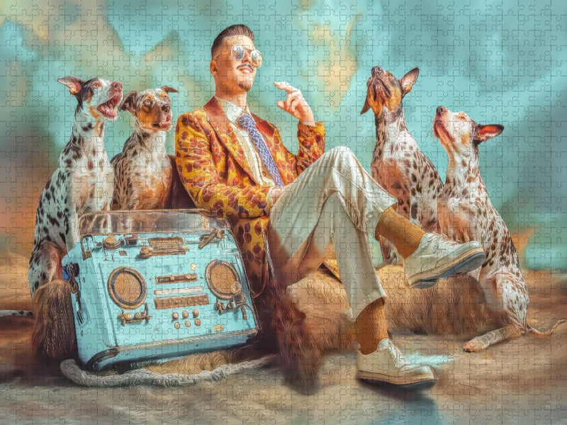 Dandy und Retro Vintage - CALVENDO Foto-Puzzle'