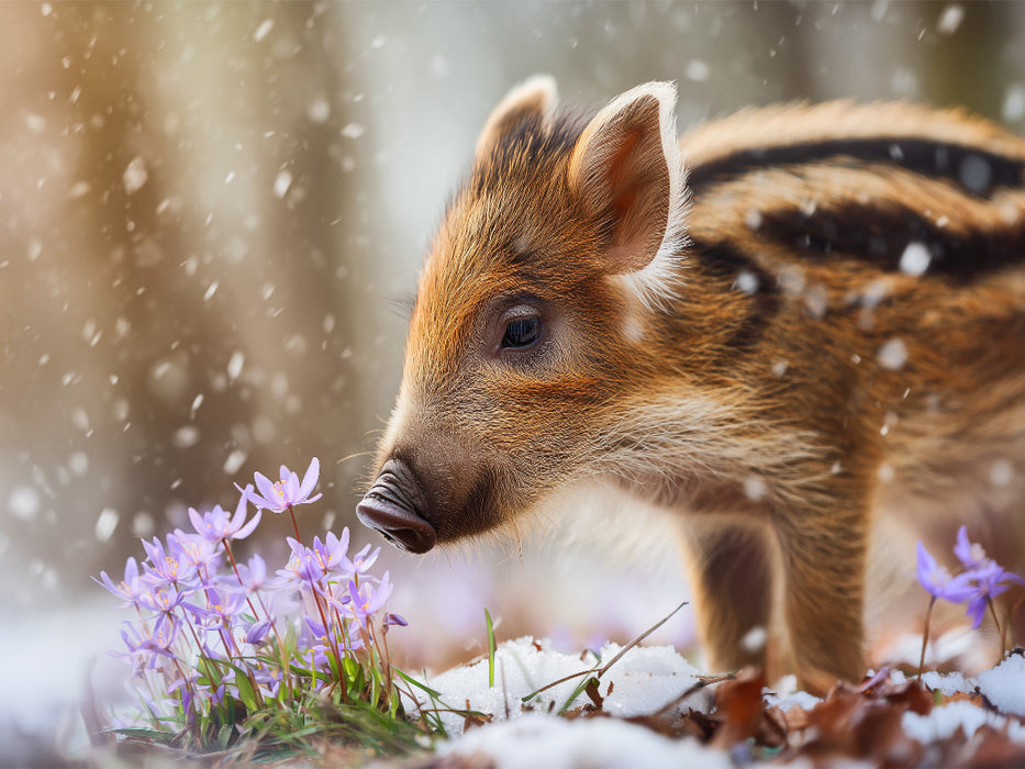 Zwischen Tau und Blüte erwacht das Leben - CALVENDO Foto-Puzzle'