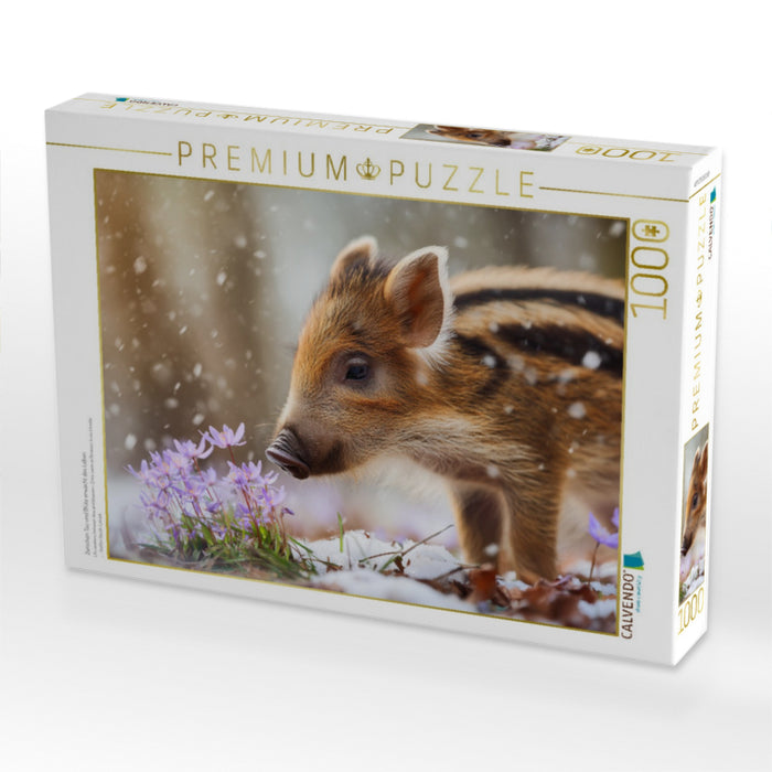 Zwischen Tau und Blüte erwacht das Leben - CALVENDO Foto-Puzzle'