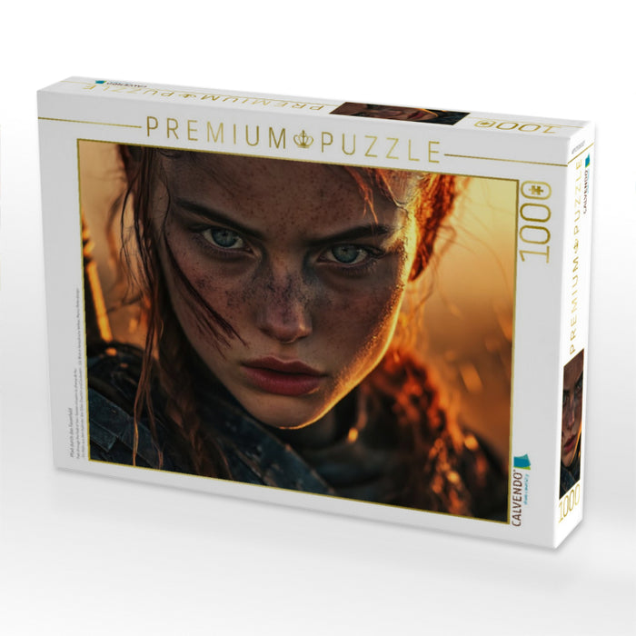 Pfad durch das Feuerfeld - CALVENDO Foto-Puzzle'