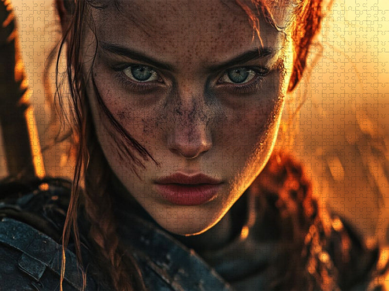 Pfad durch das Feuerfeld - CALVENDO Foto-Puzzle'