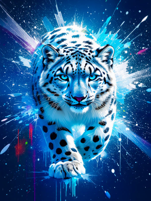 Schneeleopard im Sternenleuchten - CALVENDO Foto-Puzzle'