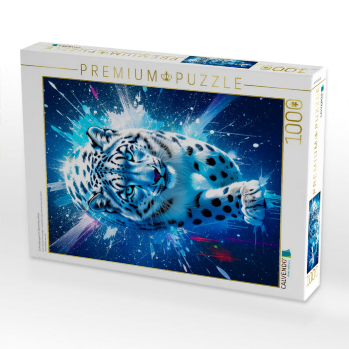 Schneeleopard im Sternenleuchten - CALVENDO Foto-Puzzle'