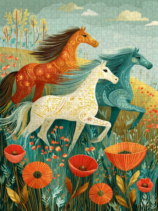 Ein Motiv aus dem Kalender "Folk Art Seasons - CALVENDO Foto-Puzzle'