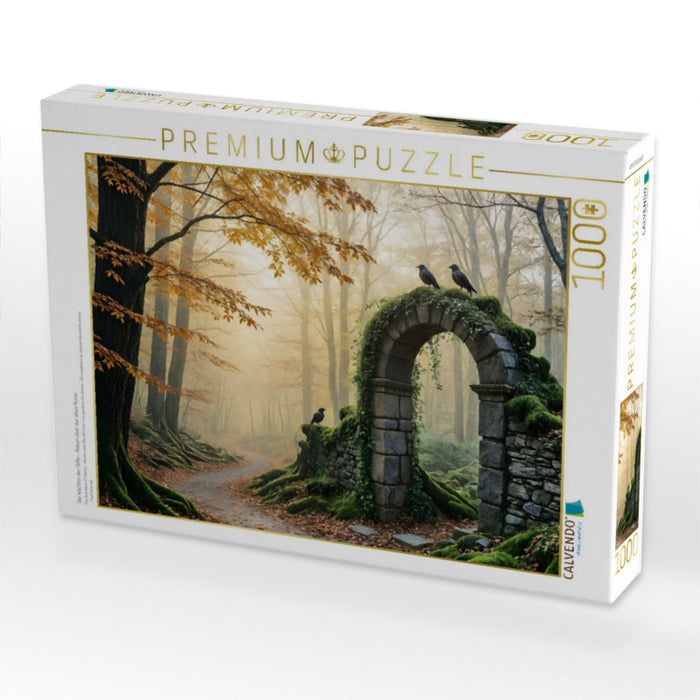 Die Wächter der Stille – Raben über der alten Ruine - CALVENDO Foto-Puzzle'