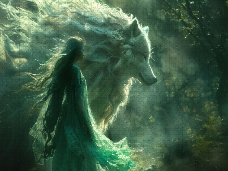 Die Beschützerin der grünen Schatten - CALVENDO Foto-Puzzle'