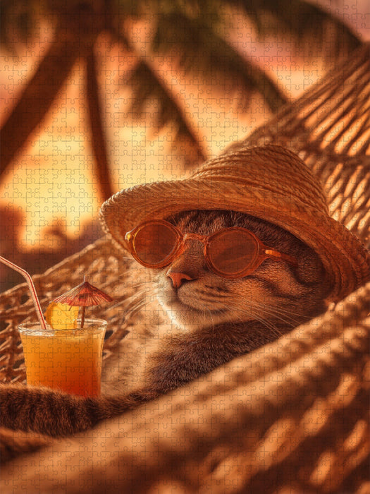 Pfoten hoch Urlaubsmodus aktiviert - CALVENDO Foto-Puzzle'