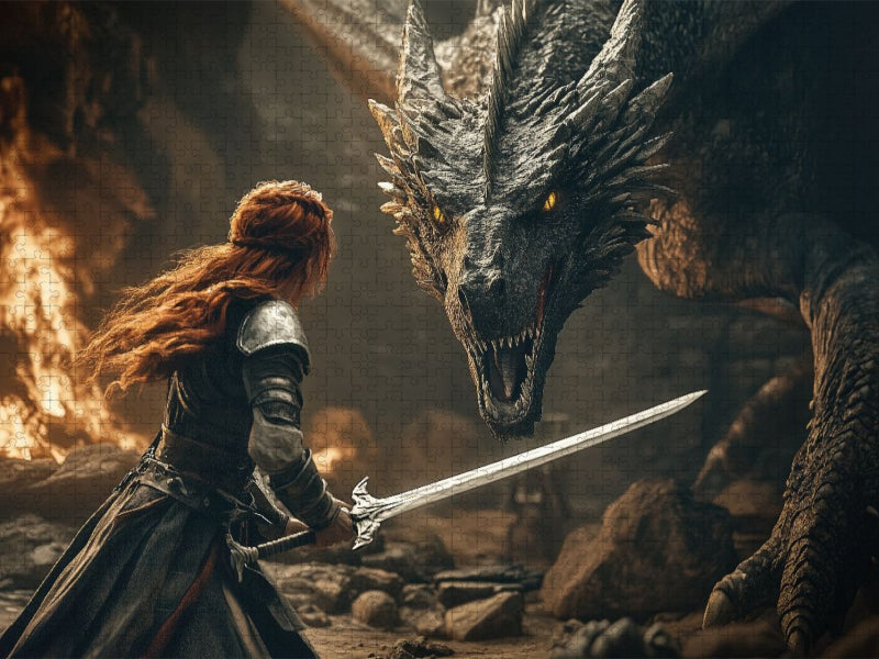 Unter dem Schatten des Drachen - CALVENDO Foto-Puzzle'