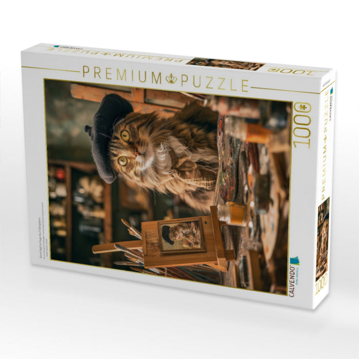 Kunst liegt im Auge des Futtergebers - CALVENDO Foto-Puzzle'