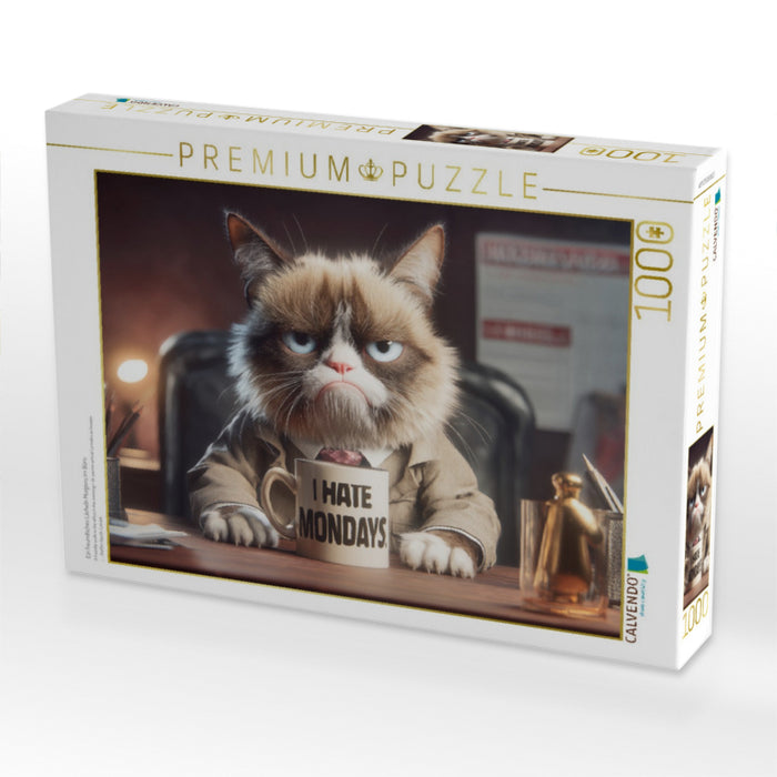 Ein freundliches Lächeln Morgens im Büro - CALVENDO Foto-Puzzle'