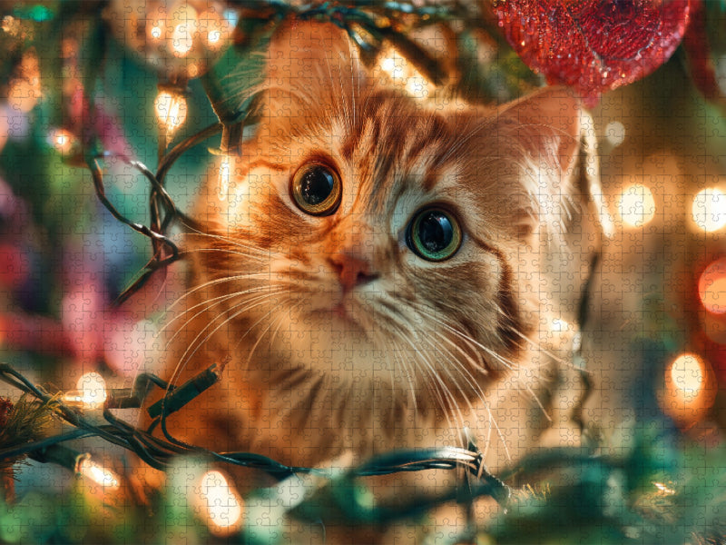 Alle Jahre wieder ist Chaos unter’m Baum - CALVENDO Foto-Puzzle'