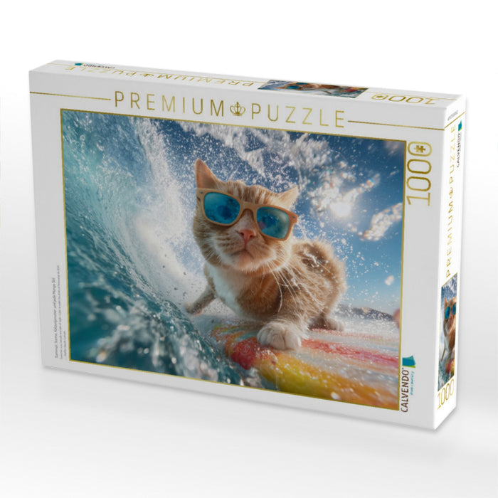 Sommer, Sonne, Katzenjammer und jede Menge Stil - CALVENDO Foto-Puzzle'