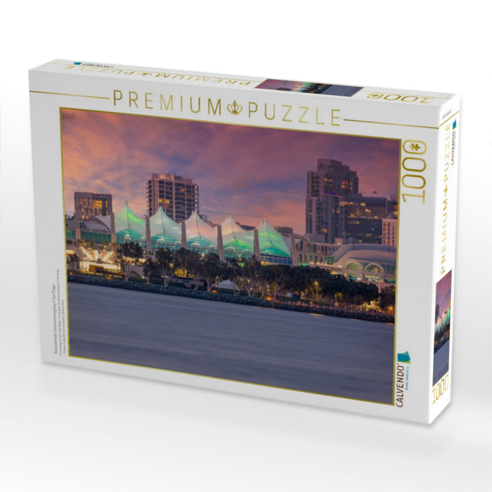 Bezaubernder Sonnenuntergang in San Diego - CALVENDO Foto-Puzzle'