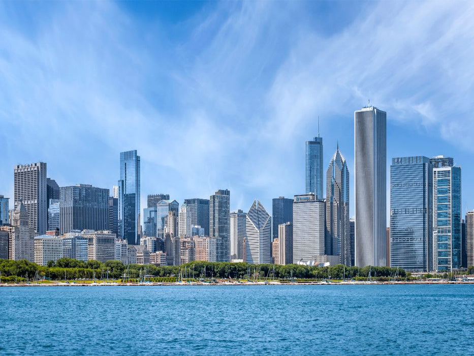 Skyline und Michigansee, Chicago - CALVENDO Foto-Puzzle'