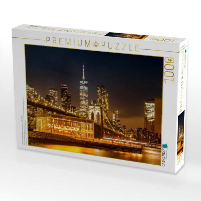 Malerische Manhattan Impression aus Brooklyn - CALVENDO Foto-Puzzle'