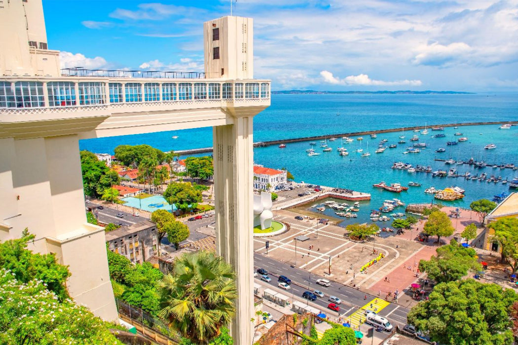 Premium Textil-Leinwand Elevador Lacerda, Salvador de Bahia