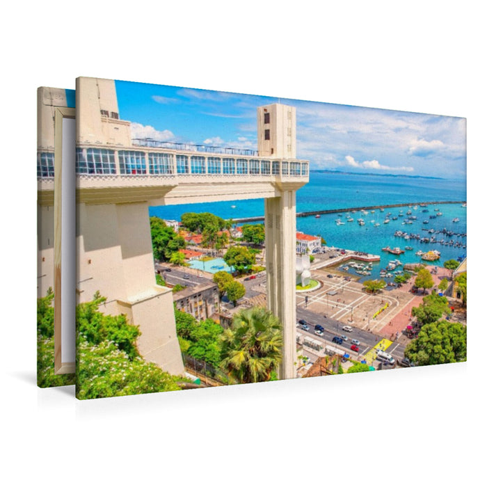 Premium Textil-Leinwand Elevador Lacerda, Salvador de Bahia