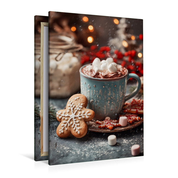 Premium Textil-Leinwand Weihnachtsplätzchen, süß, festlich & duftend