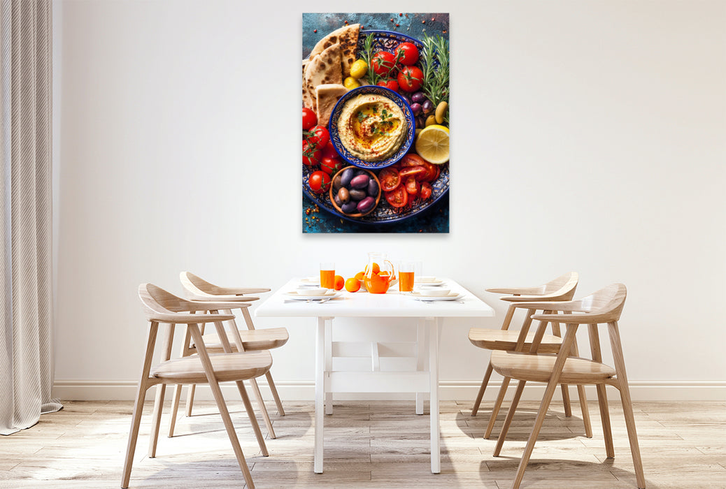 Premium Textil-Leinwand Ein Motiv aus dem Kalender Taste the World