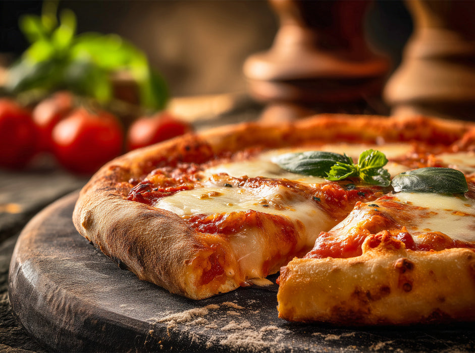 Pizza Margherita, Holzofen Genuss aus Italien - CALVENDO Foto-Puzzle'