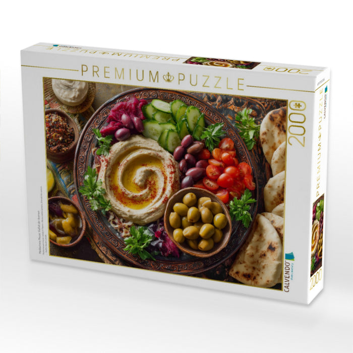 Mediterrane Mezze, Vielfalt der Aromen - CALVENDO Foto-Puzzle'