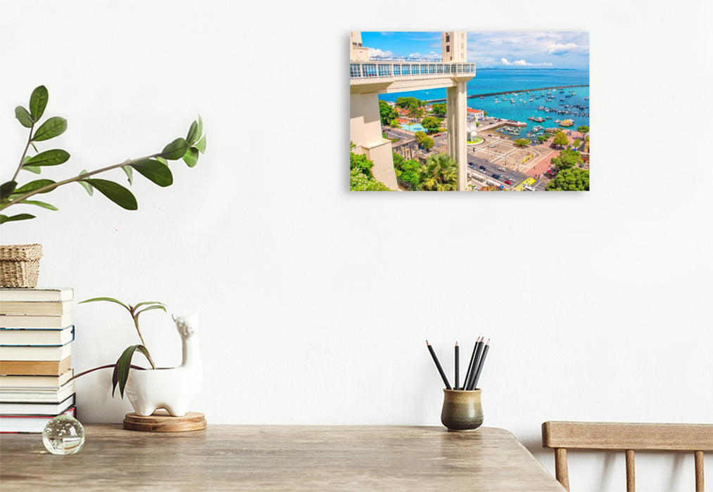 Premium Textil-Leinwand Elevador Lacerda, Salvador de Bahia