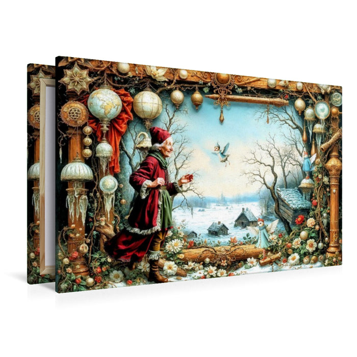 Premium Textil-Leinwand Das Winterfenster