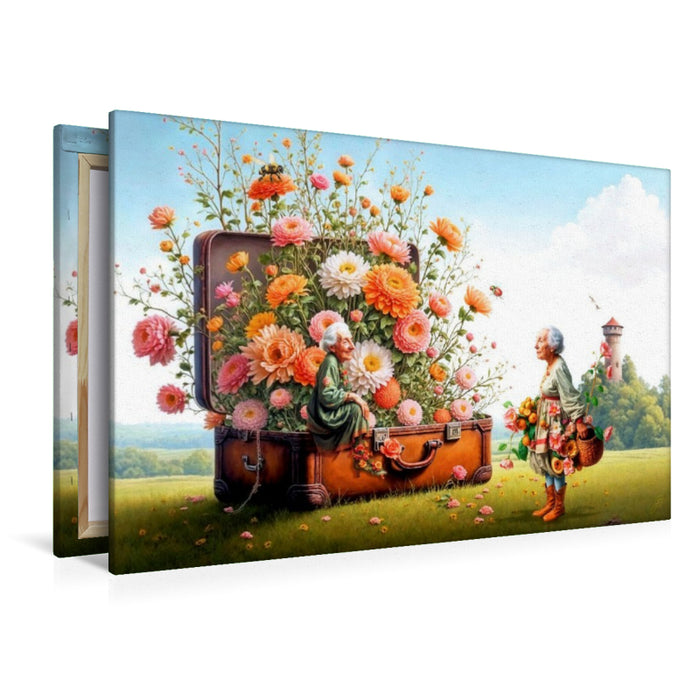 Premium Textil-Leinwand Langsam alles einpacken