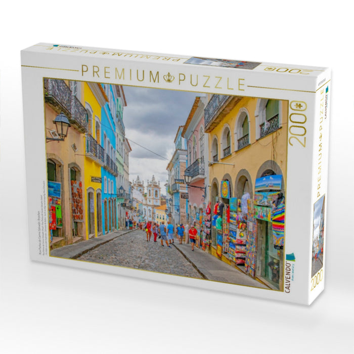 Rua Portas do Carmo Salvador, Brasilien - CALVENDO Foto-Puzzle'