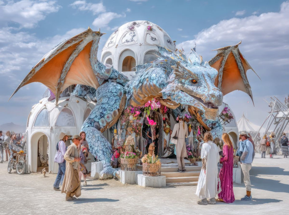 Festival in der Wüste - CALVENDO Foto-Puzzle'