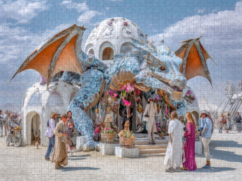 Festival in der Wüste - CALVENDO Foto-Puzzle'