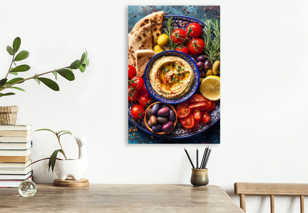 Premium Textil-Leinwand Ein Motiv aus dem Kalender Taste the World