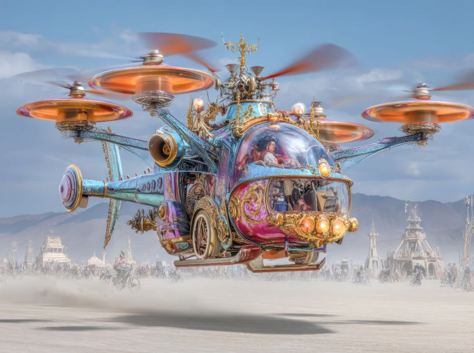 Festival in der Wüste - CALVENDO Foto-Puzzle'