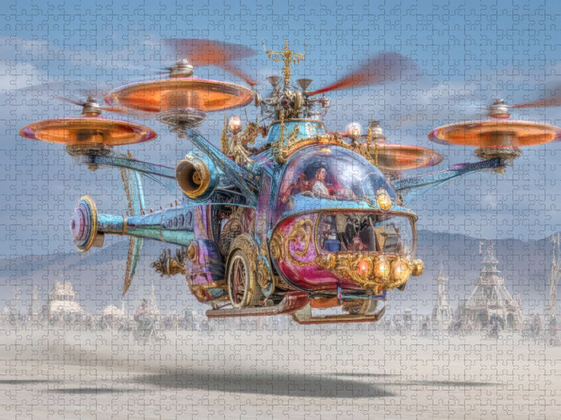 Festival in der Wüste - CALVENDO Foto-Puzzle'