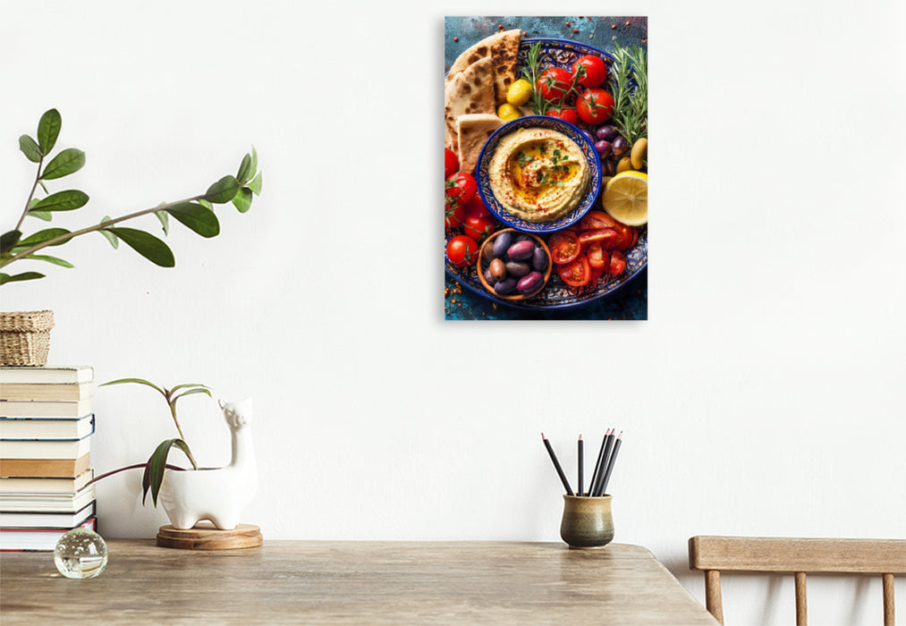 Premium Textil-Leinwand Ein Motiv aus dem Kalender Taste the World